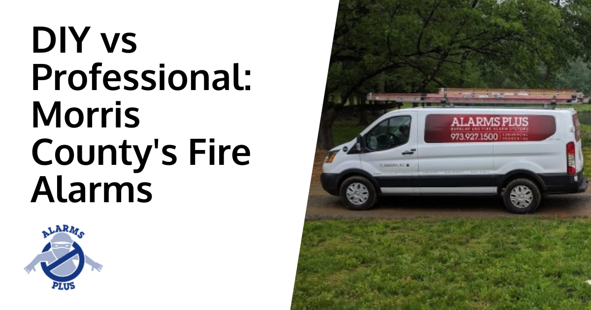 Comparing DIY and professional fire alarm installations in Morris County.